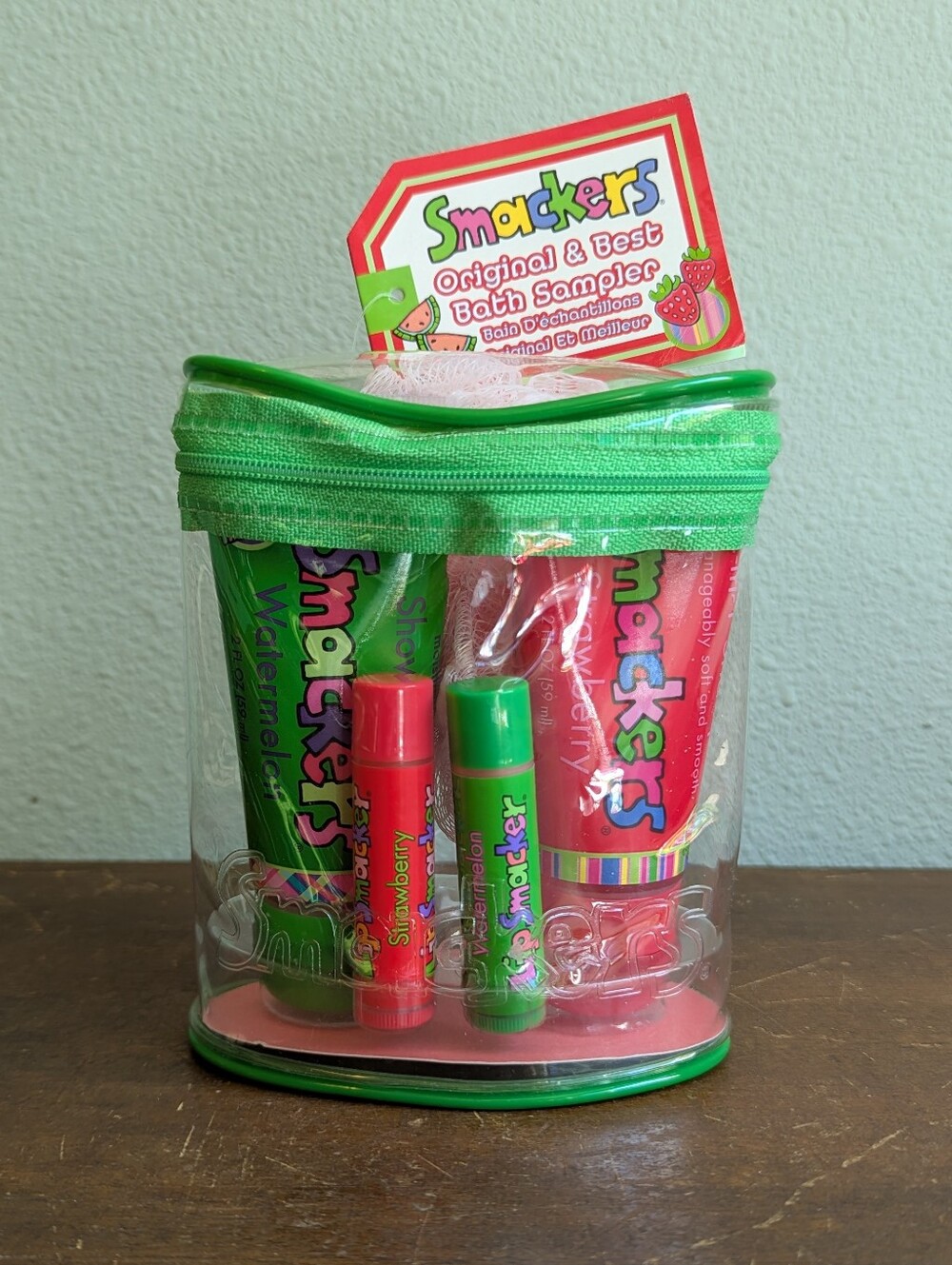 Y2K Lip Smackers Bath Sampler Strawberry & Watermelon Shower Gel, Shampoo, Lip